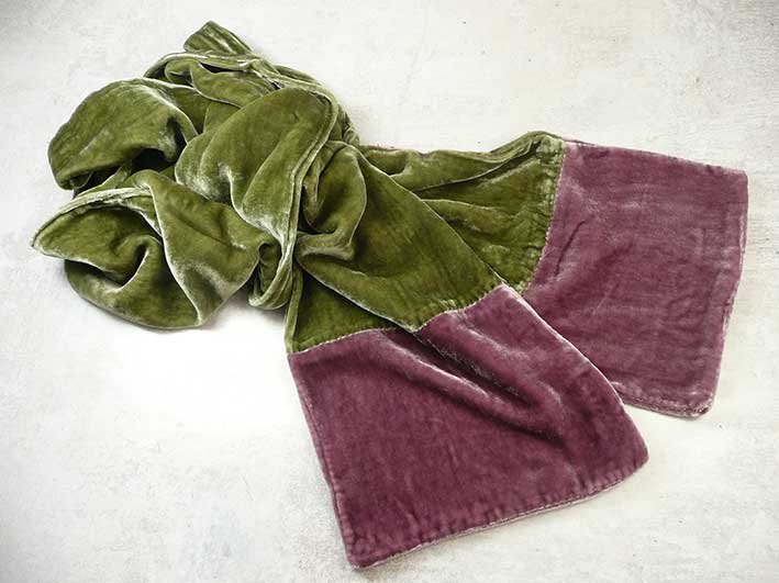Velvet Scarf - Fennel and Rose