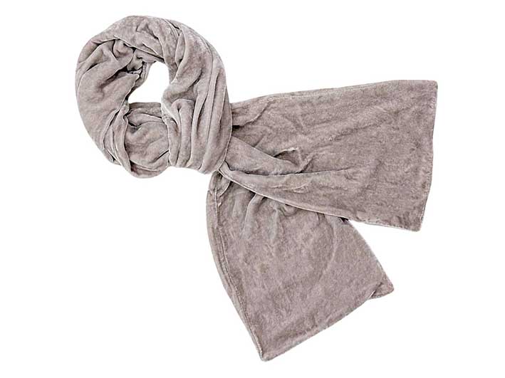 Velvet Scarf - Pale Mink