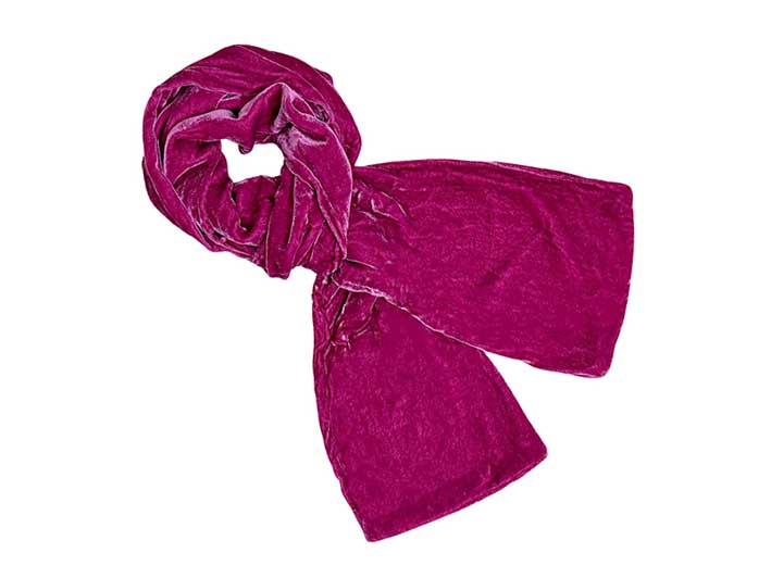 Velvet Scarf - Pink
