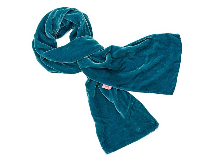 Velvet Scarf - Teal
