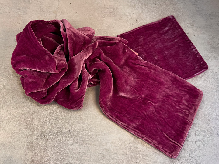 Velvet Scarf - Magenta