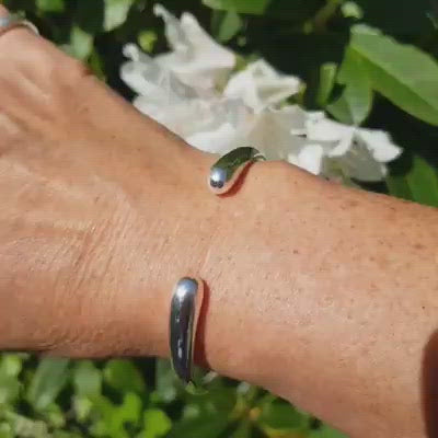 Silver Bangle - Fluid