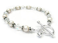 Freshwater Pearl and Swarovski Crystal Bracelet - Mia