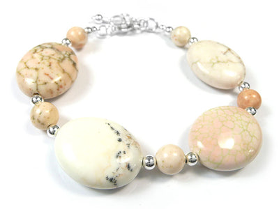 Gemstone Bracelet - Natural Howlite