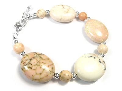 Gemstone Bracelet - Natural Howlite
