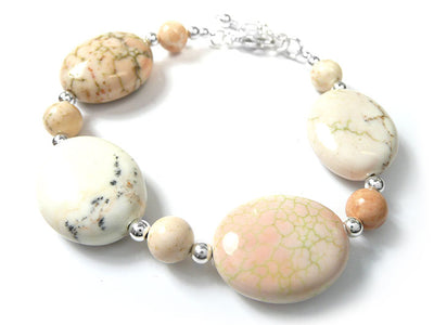 Gemstone Bracelet - Natural Howlite