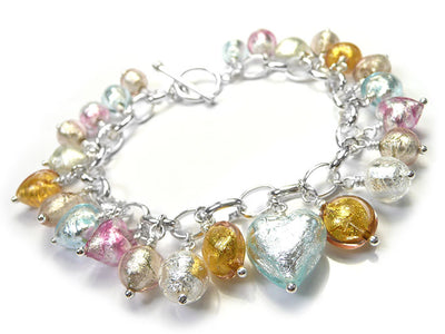 Murano Glass Bracelet - Sherbet