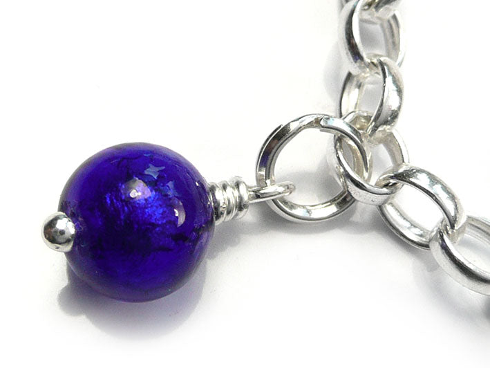 Murano Glass Charms - Electric Round