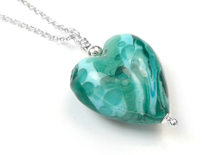 Murano Glass Heart Pendant - Terrene