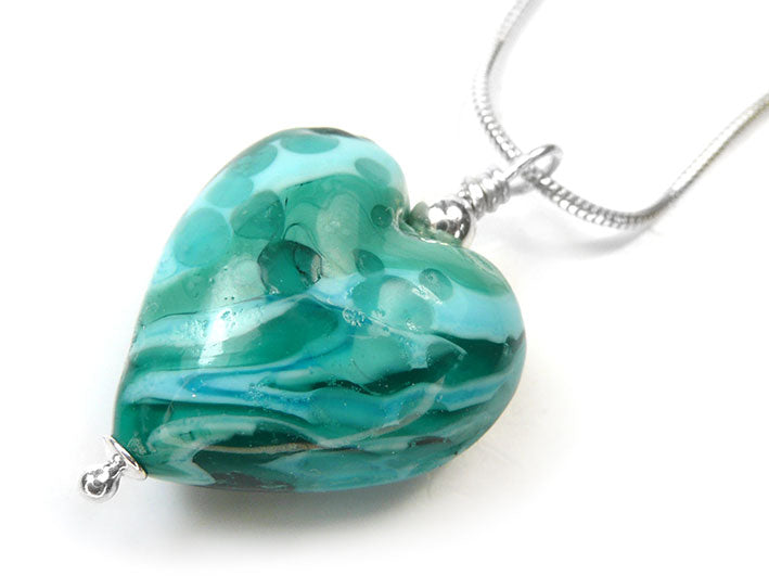 Murano Glass Heart Pendant - Terrene