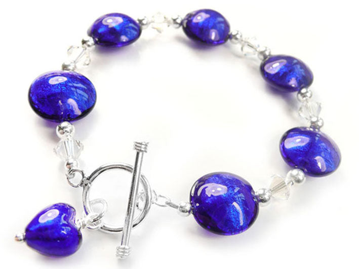 Murano Glass Bracelet - Electric