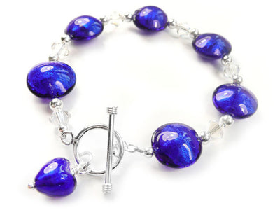 Murano Glass Bracelet - Electric