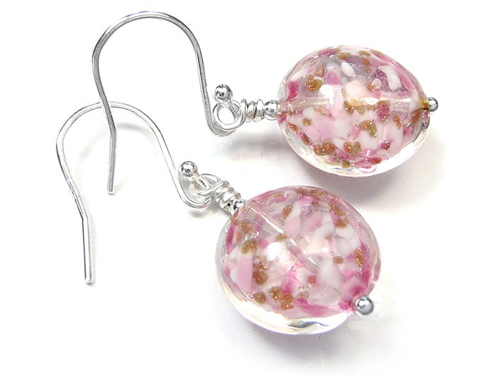 Murano Glass Lentil Earrings - Turkish Delight