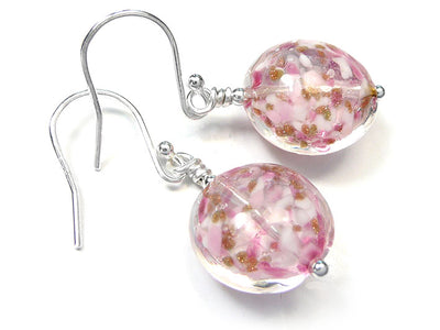 Murano Glass Lentil Earrings - Turkish Delight