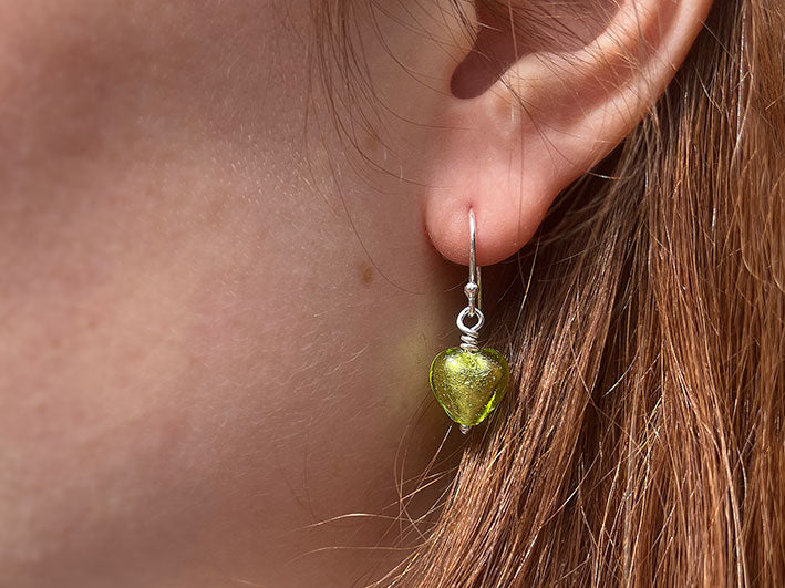 Murano Glass Drop Earrings - Model