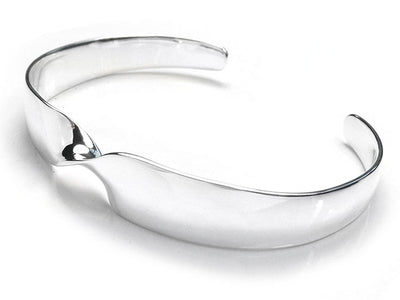 Silver Bangle - Organic Twist