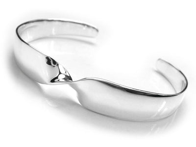 Silver Bangle - Organic Twist