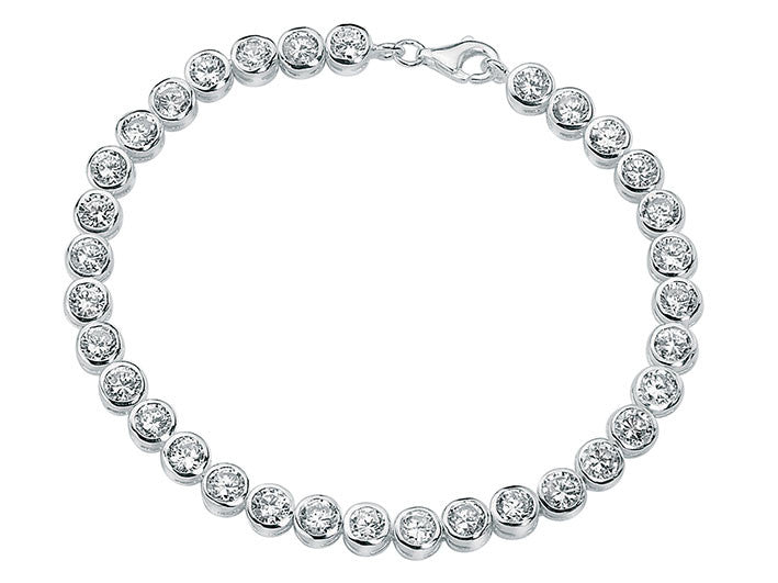Silver Bracelet - Clarity Tennis Bracelet