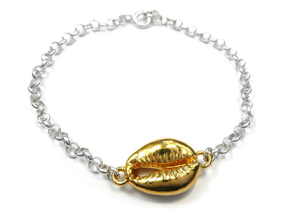 Silver Bracelet - Cowrie Shell