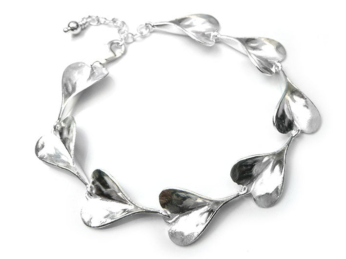 Silver Bracelet - Organic Heart