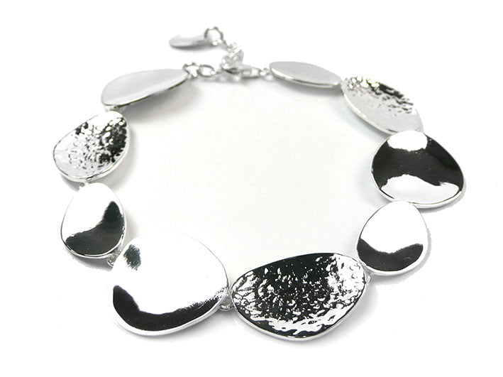 Silver Bracelet - Pebbles