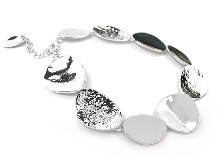 Silver Bracelet - Pebbles