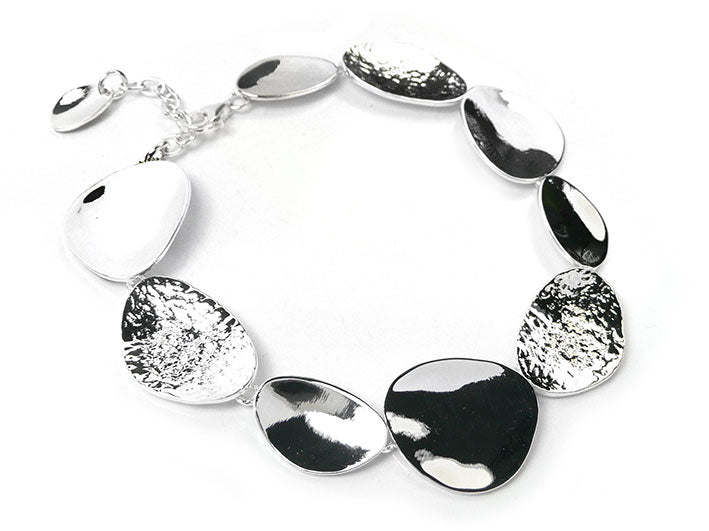 Silver Bracelet - Pebbles