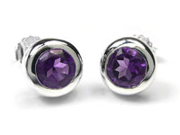 Silver Earrings - Amethyst
