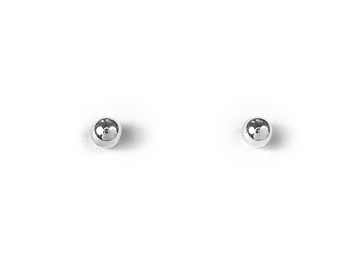 Silver Earrings - Ball Studs