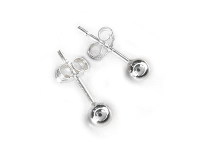 Silver Earrings - Ball Studs