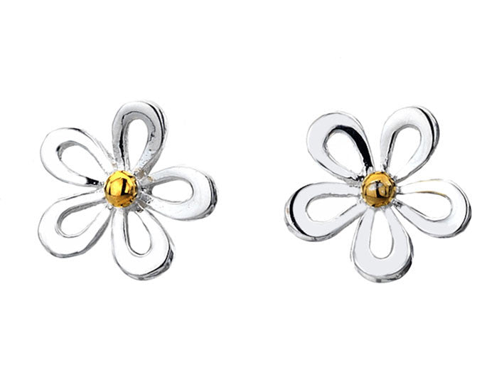 Silver Earrings - Crazy Daisy