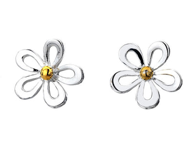 Silver Earrings - Crazy Daisy