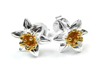 Silver Earrings - Daffodils