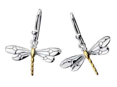 Silver Earrings - Dragonfly