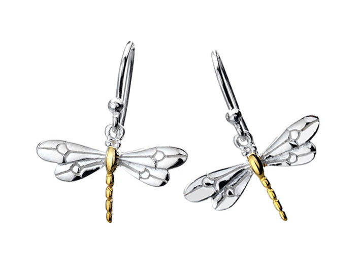 Silver Earrings - Dragonfly