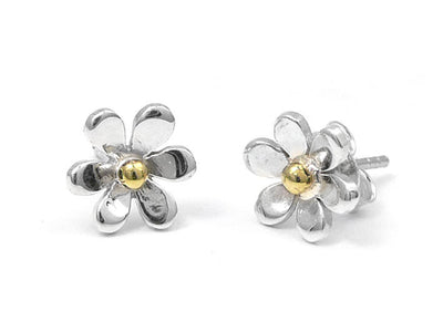 Silver Earrings - Flower Studs