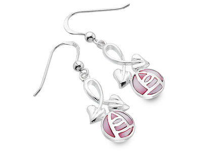 Silver Earrings - Mackintosh Rose