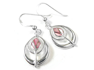 Silver Earrings - Mackintosh Tulip