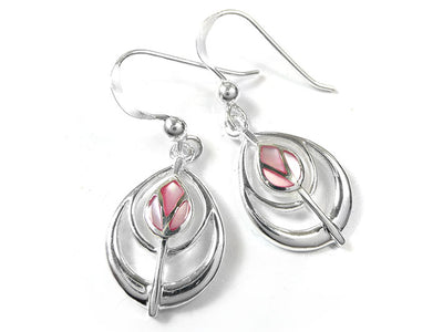 Silver Earrings - Mackintosh Tulip
