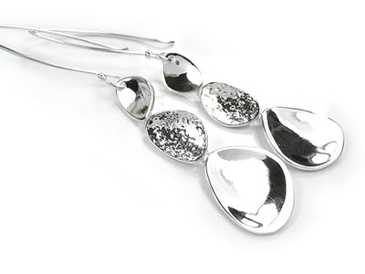 Silver Earrings - Pebbles
