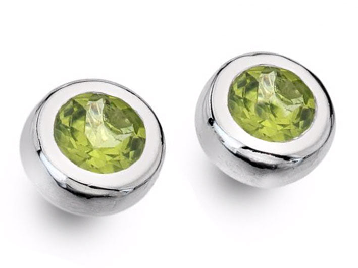 Silver Earrings - Peridot