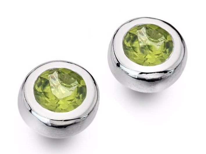 Silver Earrings - Peridot