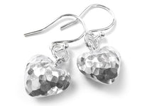Silver Earrings - Rustic Heart