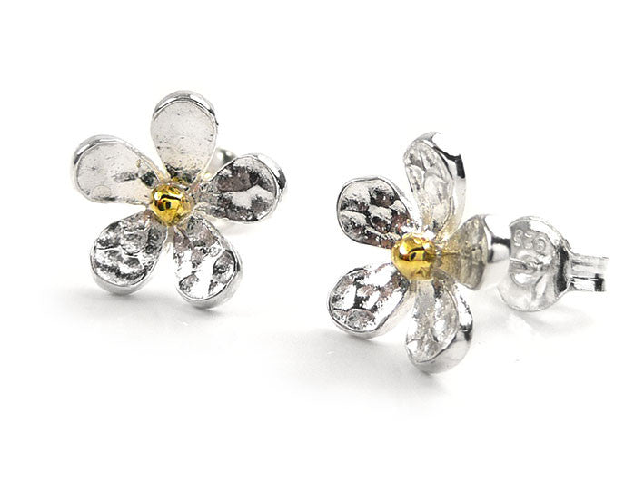 Silver Earrings - Simple Daisy Studs