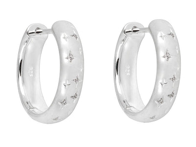 Silver Earrings - Starry Night