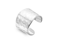 Silver Earrings - Textured Ear Cuff