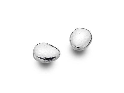 Silver Earrings - Pebble