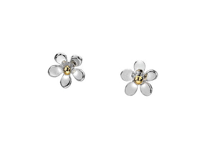Silver Earrings - Tiny Flower Studs