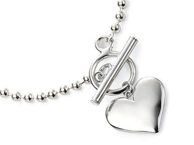 Silver Necklace - Heart