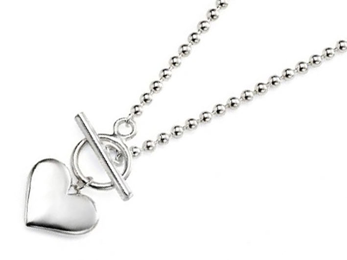Silver Necklace - Heart